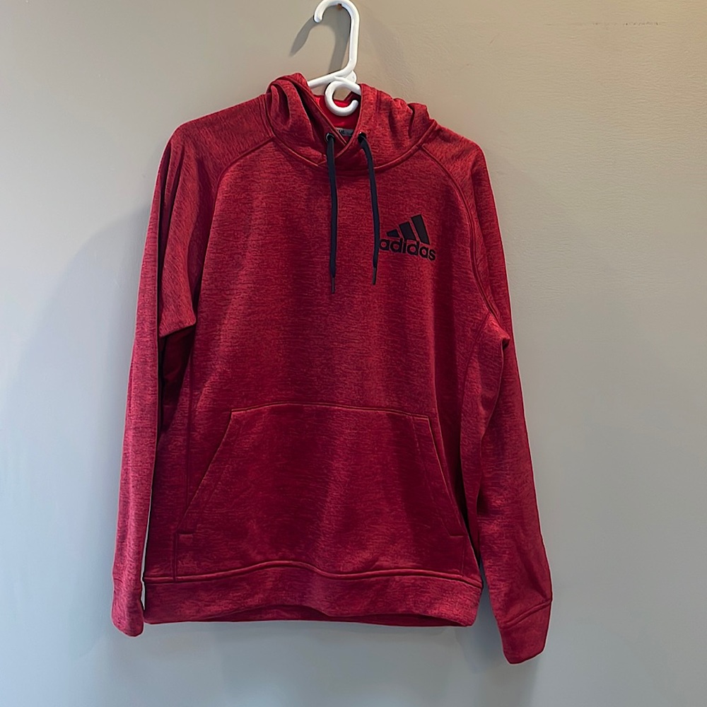 Men’s Adidas Hoodie Red and Black